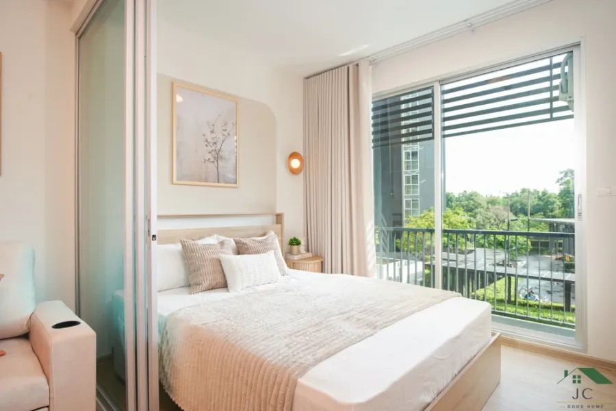 ขาย A Space Me Sukhumvit 77 ห้องน่าอยู่ เฟอร์พร้อม หิ้วกระเป๋าใบเดียวเข้าอยู่ได้เลย