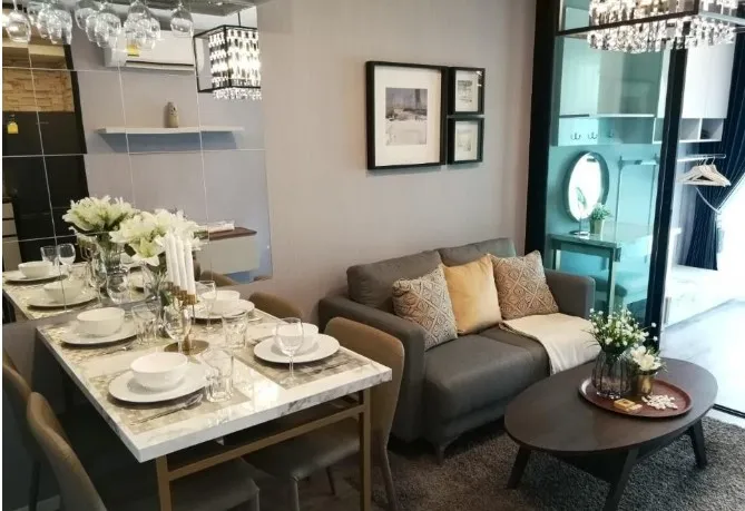 ขาย Condo Modiz Ratchada 32 1 BedPlus ชั้น 2 วิวไม่มีตึกบัง ตกแต่งห้องแบบ fully furnished จองเลย