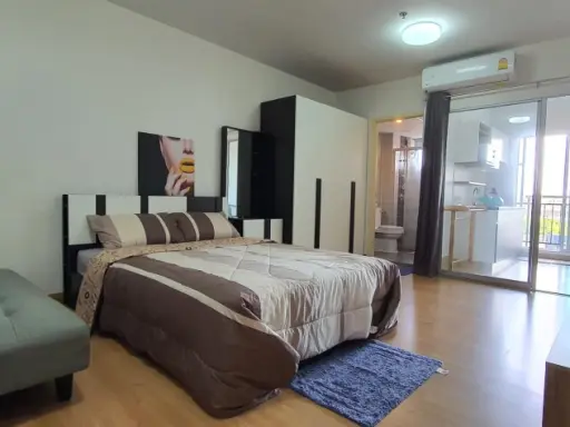 Condo for rent, Supalai Veranda Rattanathibet, studio room, 6th floor, comes with a great price. Reserve before you miss this room.