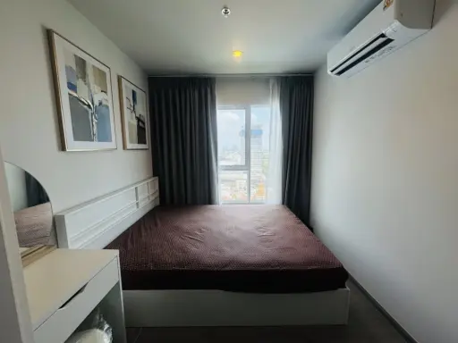 For rent: Regent Home Bangna, well-separated room, 24th floor, high view, complete here, hurry and reserve now, don't miss out.