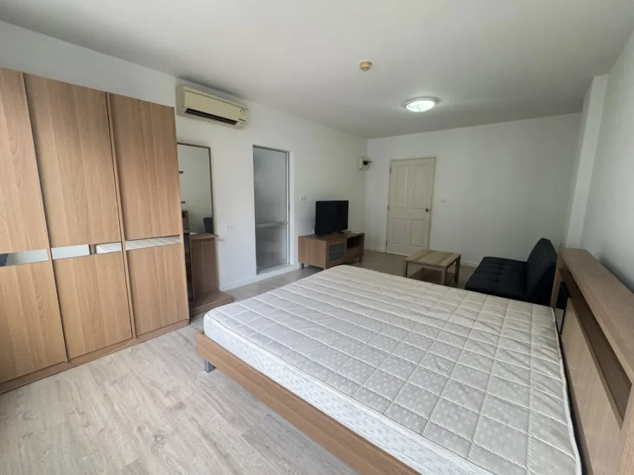 For rent D-Condo Onnut–Suvarnabhumi ห้องสตูดิโอ ชั้น 5 มาพร้อมสิ่งอำนวยความสะดวกครบ จองเลย