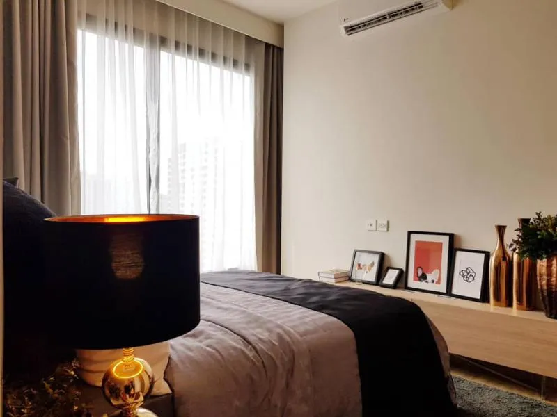 For rent M Jatujak, can raise animals ++ 2 bedrooms, 2 bathrooms, view of Baiyoke building, this room is hard to find, book now!!