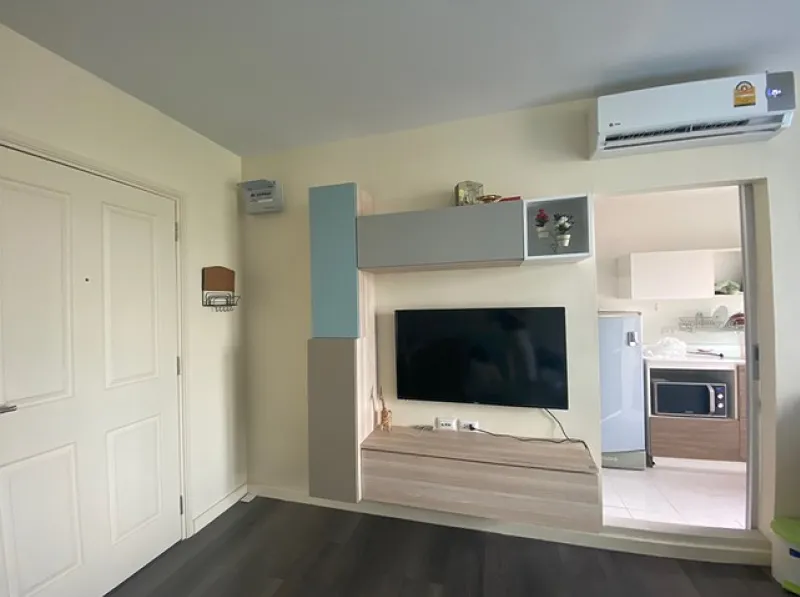 Urgent for rent !! D Condo Campus Resort Bangna, beautiful room, fully furnished, quiet, private, don't miss !!