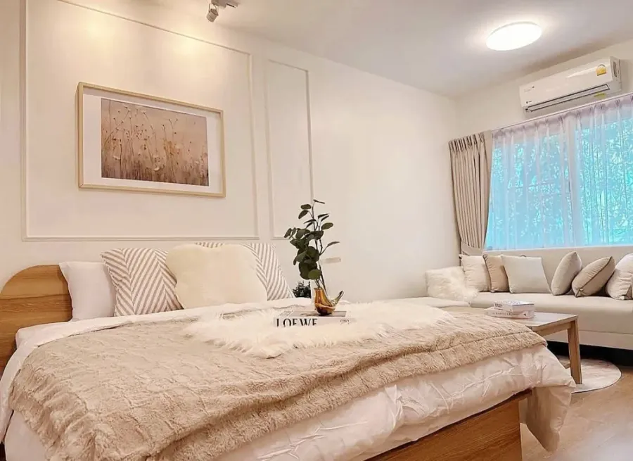 For rent!! 🏢 Condo A Space Sukhumvit 77, a room decorated in a simple, luxurious style, good price, ready to move in, hurry and reserve now!!