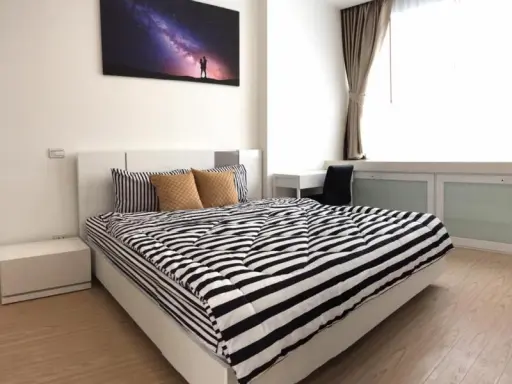 For rent, TC Green Rama 9, spacious room, comfortable, with the best view, fully furnished, but you can move in.