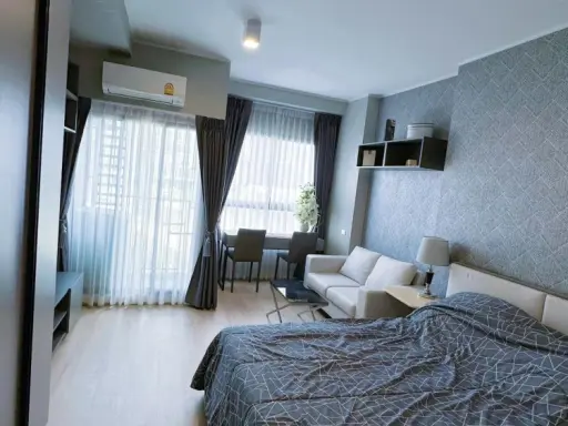 Condo for rent, Ideo new rama9, Studio room, 11th floor, beautiful room number, city view, Sai Mu must not miss this room. images