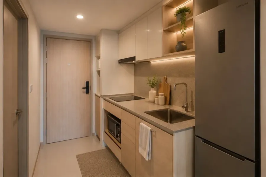 For rent: Culture Chula, spacious room with high ceilings, 20th floor, fully furnished. You can't miss this opportunity!