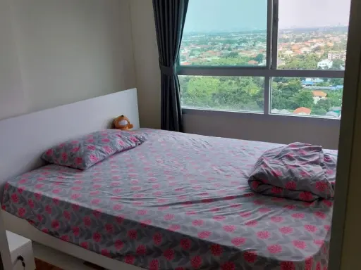 For rent, Lumpini Park Phetkasem 98, east side, Building D, complete with appliances, just come and move in.