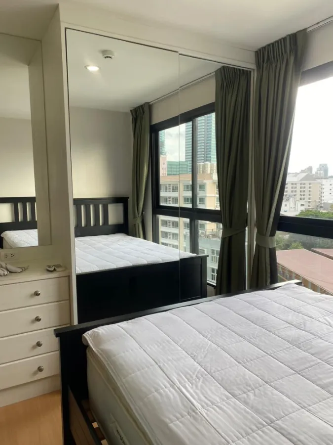 For rent, Metro Sky Ratchada, a spacious room, separated into proportions. fully furnished ready to move in Hurry up to reserve it.