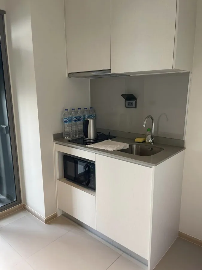 Condo for rent, Whizdom Station, Ratchada-Thapra, 19th floor, clear view, no block, fully furnished room, hurry to reserve.