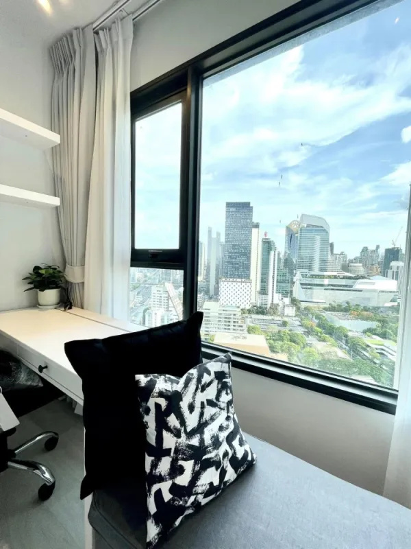 For rent Life One Wireless ชั้น 29 วิว Central Embassy วิวไม่บล๊อค แต่งครบพร้อมอยู่ รีบเลย