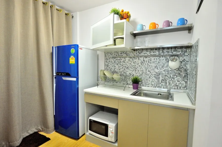 For sale, D Condo Rattanathibet, room ready to move in, inexpensive price, hurry up and become an owner here, don't delay.