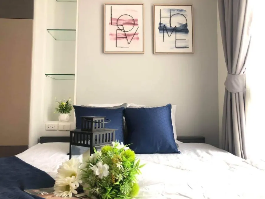 Urgent sale rent!! The Niche Mono Bangna N 8 Building D Corner room, swimming pool view, ready to move in immediately, book now!!