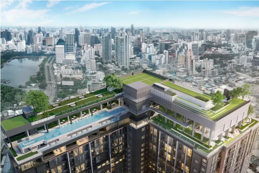 Selling down payment, Life Rama 4 - Asoke, 1 bedroom, 1 bathroom, 23rd floor, high view, very attractive price, buy now, don't delay.