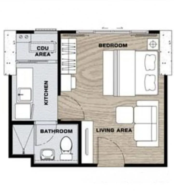 ให้เช่าคอนโด The tree interchange ห้องstudio ชั้น21 ตกแต่งเรียบ เฟอร์ครบ ใกล้ย่านธุรกิจ เช่าเล้ยย