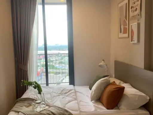Condo for rent, Oka House, Sukhumvit 36, north side, room not hot, not exposed to the afternoon sun. Ready to move in