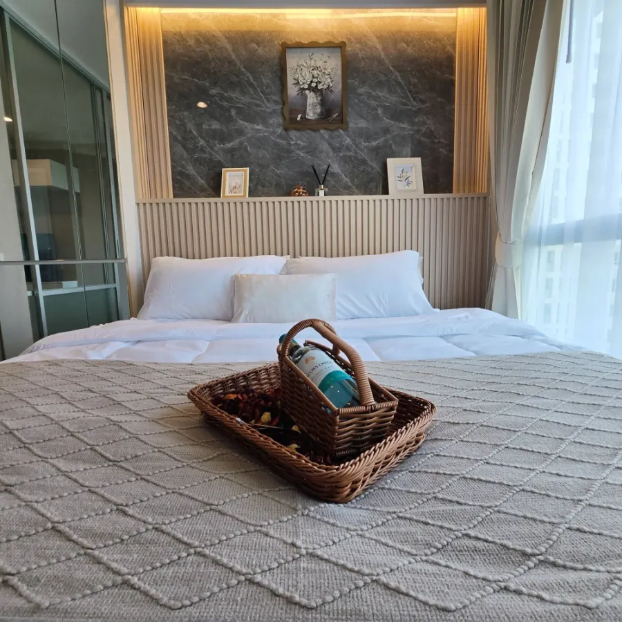 For sale: Lumpini Ville Wongamat-Naklua, beautifully decorated unit on the 7th floor with sea view. Everything you need is here. Don't miss out!