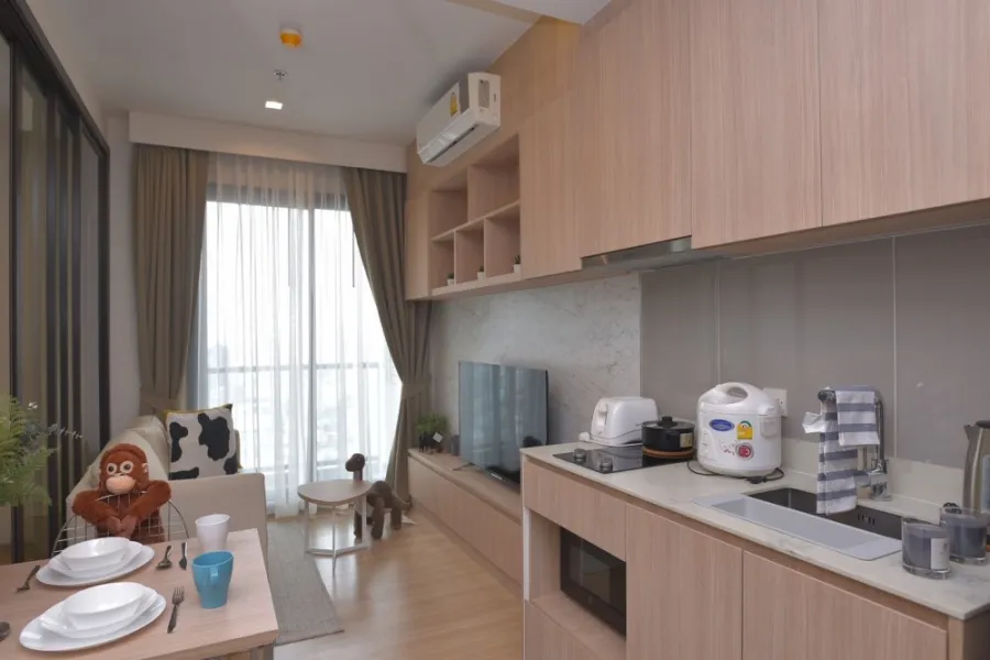 For rent!! Condo M Chatuchak, 29th floor, Building A, brand new room. fully furnished Ready to move in, book now!!