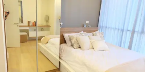 ให้เช่า Happy Condo Ladprao 101 2 ห้องนอน พื้นที่ใช้สอยเยอะ แต่งสวยครบครัน ดีแบบนี้รีบจองเลย