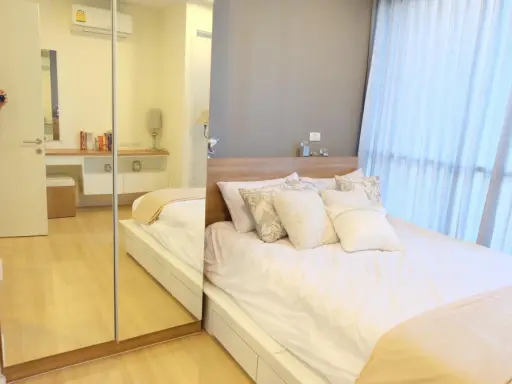 ให้เช่า Happy Condo Ladprao 101 2 ห้องนอน พื้นที่ใช้สอยเยอะ แต่งสวยครบครัน ดีแบบนี้รีบจองเลย