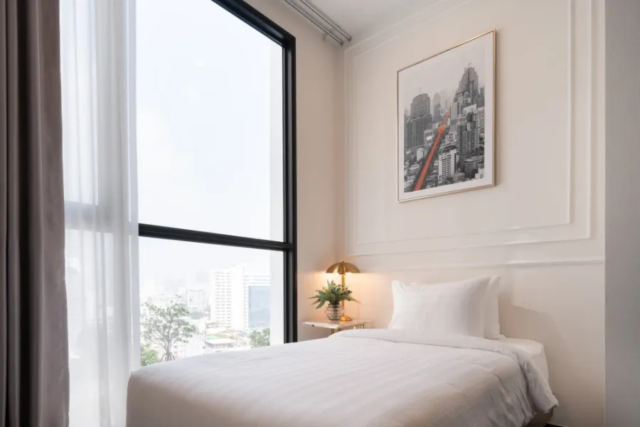 For rent: Park Origin Thonglor, modernly furnished and fully equipped with appliances. Book now before it's too late!
