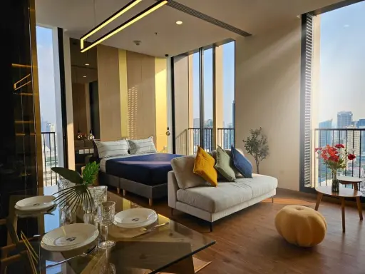 For rent: Noble B 19, 38th floor, great city view, nice to live in, great built-ins, premium grade furniture, reserve now.