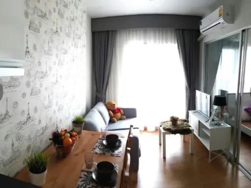 ให้เช่า คอนโดเดอะพาร์คแลนด์ เพชรเกษมตกแต่งสไตล์ modernloft ติดวอลล์ทั้งห้อง สนใจจองเลย