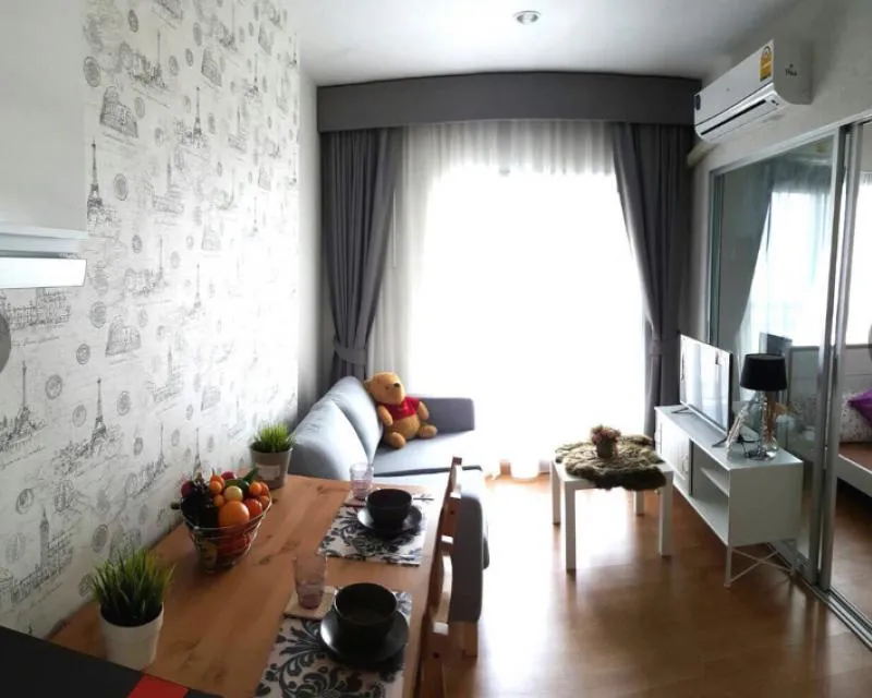 ให้เช่า คอนโดเดอะพาร์คแลนด์ เพชรเกษมตกแต่งสไตล์ modernloft ติดวอลล์ทั้งห้อง สนใจจองเลย