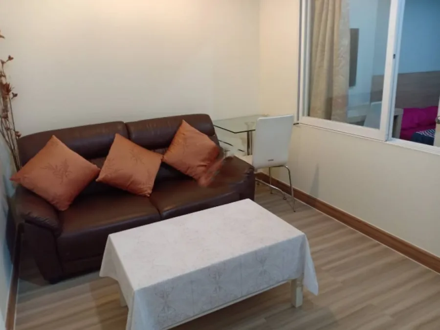 For rent!! Condo Life at Ratchada-Sutthisan, next to MRT Sutthisan, 7th floor, garden view, fully furnished, don't miss it!!
