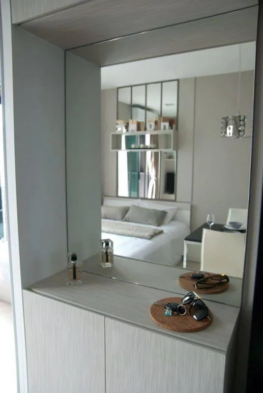 Condolette Mist Rama 9 for rent, the room is very beautiful decorated, very livable. High floor, beautiful view, ready to move in. Hurry up.