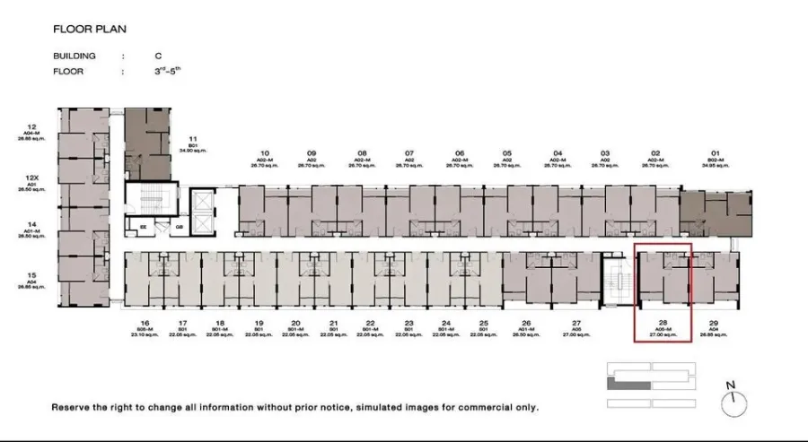 Selling down payment New Cross Khu Khot Station, Building C, 3rd floor, nice project, great location, interested in owning it, reserve quickly.