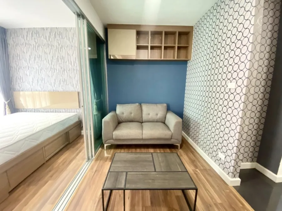 ขาย A Space Me Rattanathibet ห้องกั้นเป็นสัดส่วน ติดวอลเปเปอร์ทั้งห้อง ซื้อลงทุนก็คุ้ม จองเลย