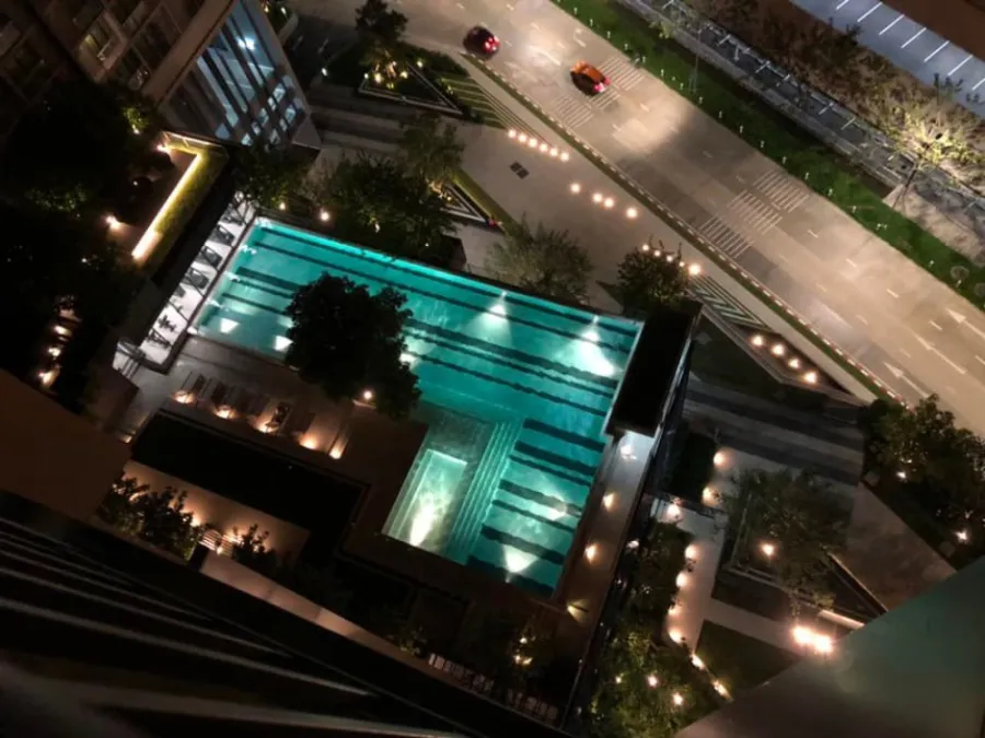 Condo for rent, A Space Mega, 19th floor, pool view, good location, near Mega Bangna, IKEA, don't wait, hurry and book now!!