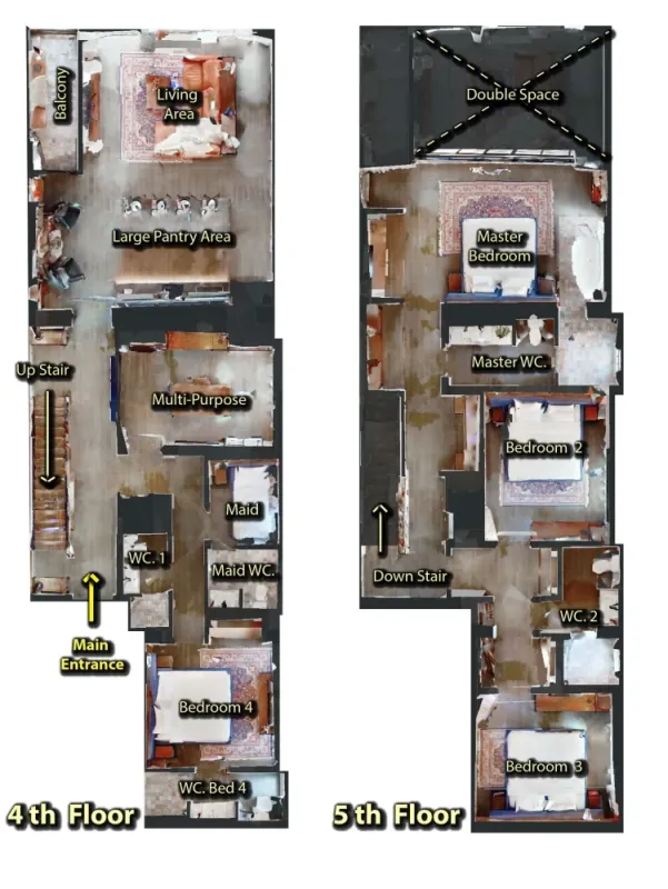 ขาย Penthouse Condominium 3 พื้นที่กว้างใหญ่มาก ให้บรรยากาศเหมือนอยู่บ้าน เหมาะกับครอบครัวขนาดใหญ่สุดๆ
