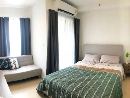 Chapter one eco Ratchada-Huay Kwang Condo for rent, beautiful room, high floor, great view, not strong price, don't miss it