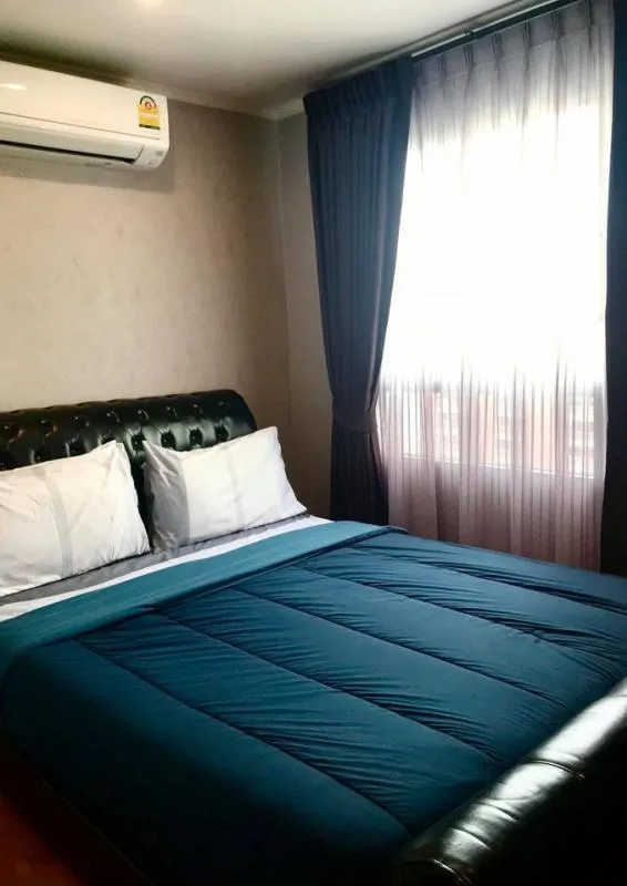 For rent, Lumpini Ville Cultural Center, very beautiful room, next to the war room, 2 bedrooms, fully furnished, do not miss it!