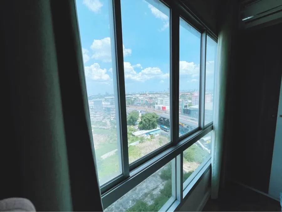 Condo for rent or sale, Lumpini Ville Chaengwattana-Pak Kret, partitioned room, high floor, fully furnished, don't wait.
