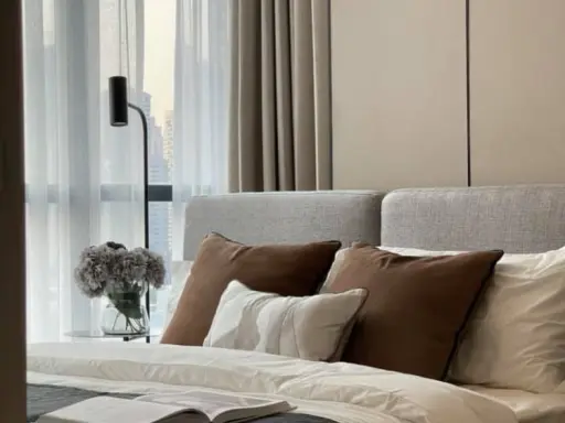 Condo for rent, Oka House, Sukhumvit 36, high floor, beautiful view, 2 bedrooms, ready to move in, convenient transportation, don't wait!
