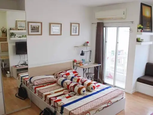For rent, My Condo Pinklao (Charansanitwong 49), city view, with balcony (high privacy), book now.