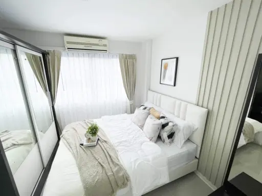 For rent, Lumpini Town Bodindecha-Ramkhamhaeng, 3rd floor, beautifully decorated room, fully furnished, can say that it is very livable, book now. images