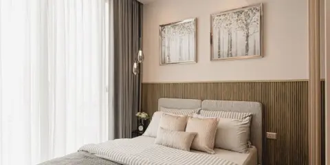 ให้เช่าคอนโด ชั้นสูง ห้องตกแต่งแนว Modern luxury สวยขนาดนี้ รีบจองเลย ที่ One 9 Five อโศก-พระราม 9
