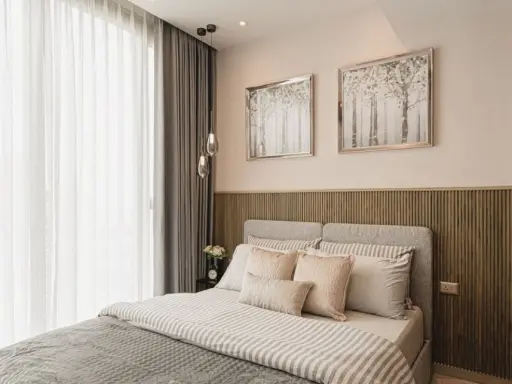 ให้เช่าคอนโด ชั้นสูง ห้องตกแต่งแนว Modern luxury สวยขนาดนี้ รีบจองเลย ที่ One 9 Five อโศก-พระราม 9