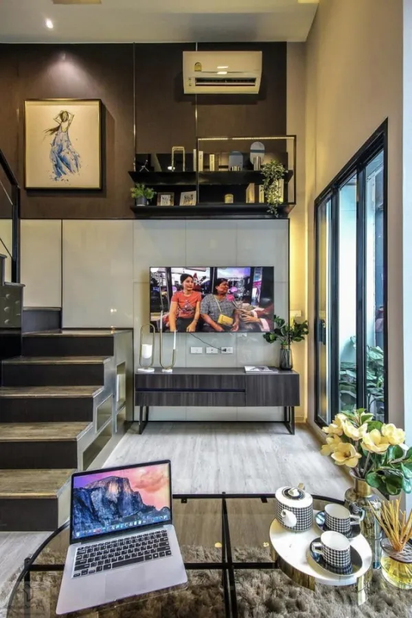 ขายดาวน์คอนโด Origin Plug and Play Ramintra ห้อง Duplex โปร่งโล่งสบาย พร้อมราคาสุดคุ้ม จองเลย
