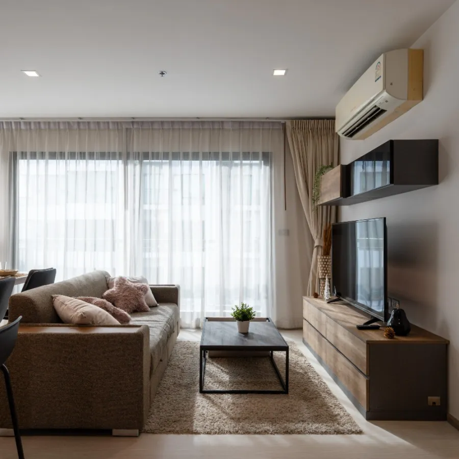For sale: Rhythm Sukhumvit 36-38, high floor, corner room, city view, beautiful room, fully furnished, ready to move in, reserve now, don't wait.