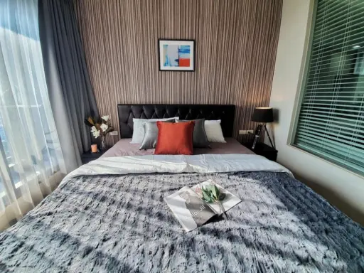 Condo for rent, Rhythm Sukhumvit 44/1, beautiful room, ready to move in, convenient to travel, don't wait!!