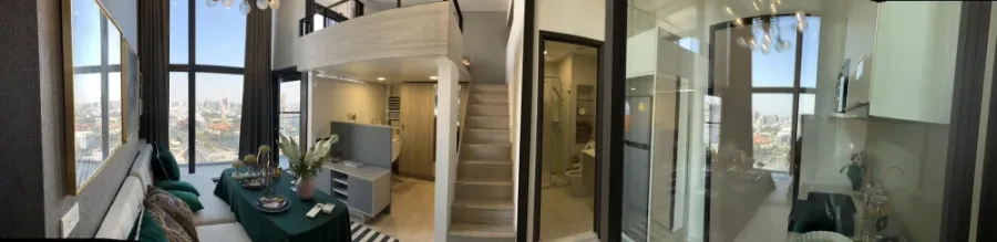 คอนโด ชีวาทัย เรสซิเดนซ์ อโศก (Chewathai Residence Asoke) ห้องสวยกึ่ง Duplex ชั้นสูง วิวสวย พร้อมอยู่ ฟรีอินเทอร์เน็ต!