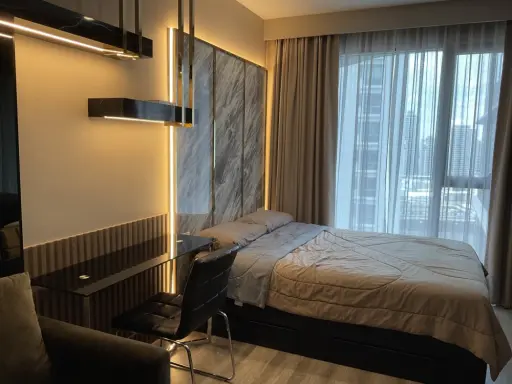 ให้เช่า Ideo Mobi Asoke ชั้น 21 ห้องตกแต่ง Buit-In สวยมาก น่าอยู่ดีสุด เฟอร์นิเจอร์อย่างดี รีบจองเลย images
