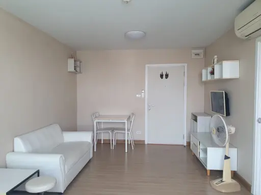 For Rent Plum Condo พหลโยธิน 89 ชั้น 7 ห้อง STUDIO ตกแต่งด้วยเฟอร์สีขาว สบายตา ห้ามพลาด