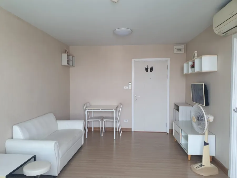 For Rent Plum Condo พหลโยธิน 89 ชั้น 7 ห้อง STUDIO ตกแต่งด้วยเฟอร์สีขาว สบายตา ห้ามพลาด