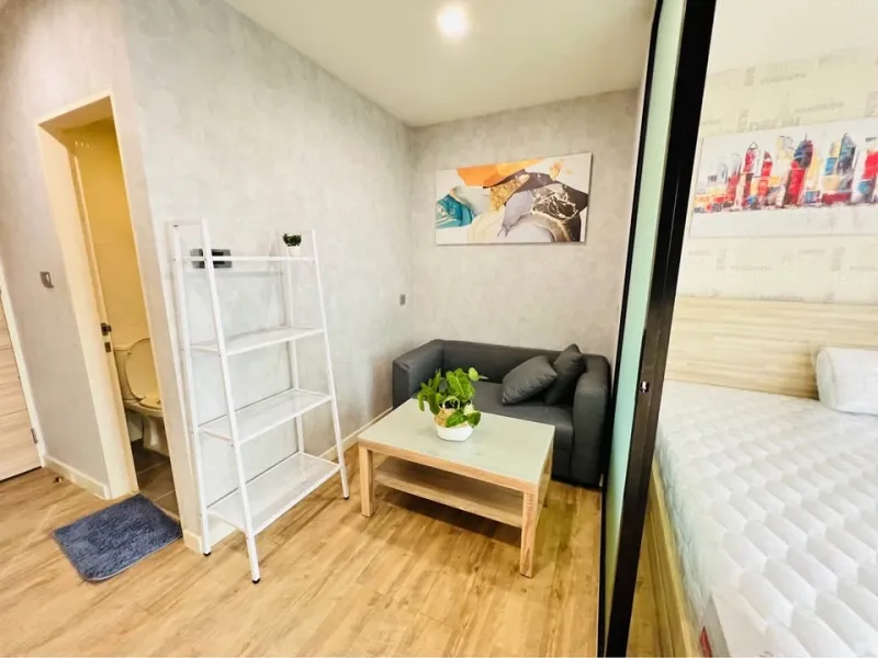 For rent H2 Ramintra 21 ห้องกั้นแยกเป็นสัดส่วน แบ่งโซนลงตัว ติดวอลเปเปอร์ทั้งห้อง จองเลย